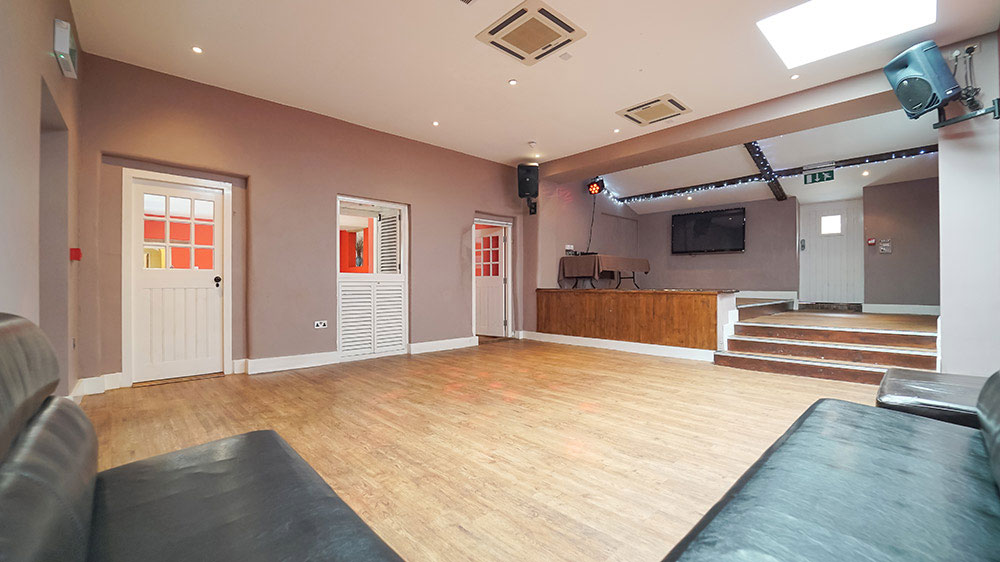Tone Dale House has a party room for dancing, music and watching big matches on the wide screen tv