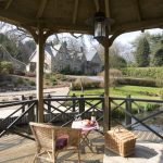 The licensed wedding gazebo overlooking the lake at Widcombe Grange, a beautiful location for a wedding in Somerset