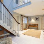 The large and welcoming entrance hall to this holiday home