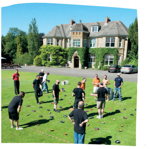 Team games for a corporate group weekend away