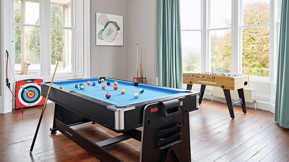 The games room provides lots of fun for your group with table football and a pool table.