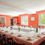 Tone Dale House - the red dining room for fabulous dinners, we can recommend a chef too!