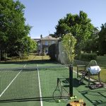 Wander from the house and try your hand at tennis. There's a full sized football pitch too!