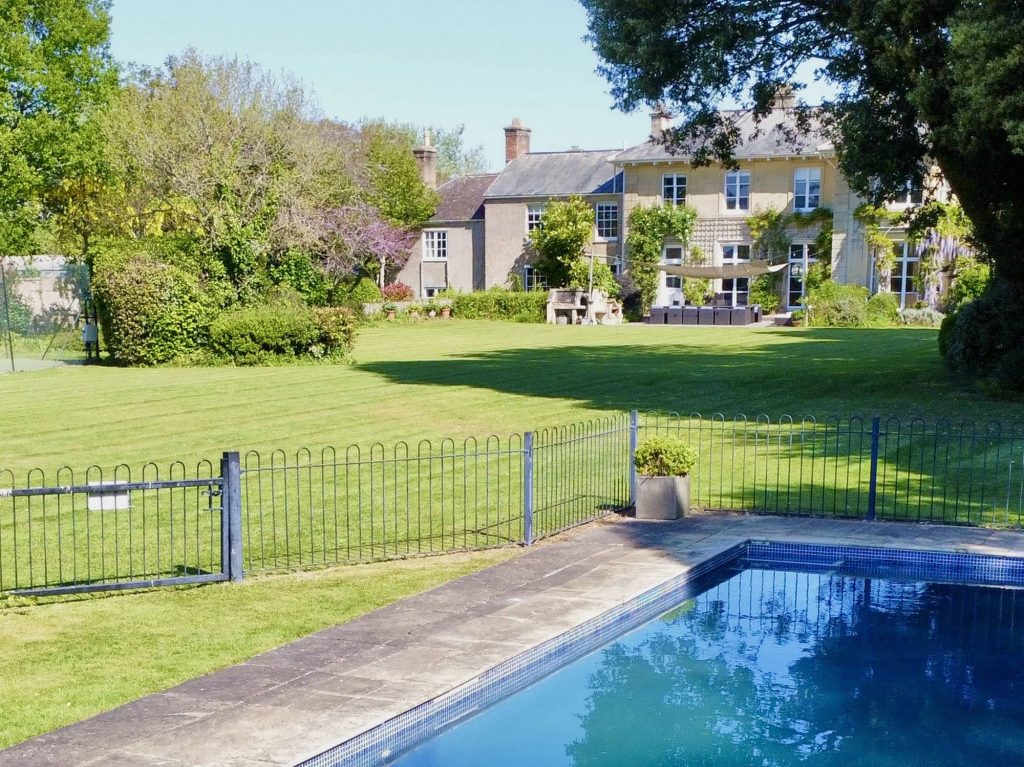 The outdoor heated pool will be a big hit with any children in your group