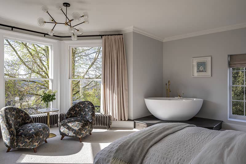 Spacious Bath Villa bedroom ideal for anniversary group stays