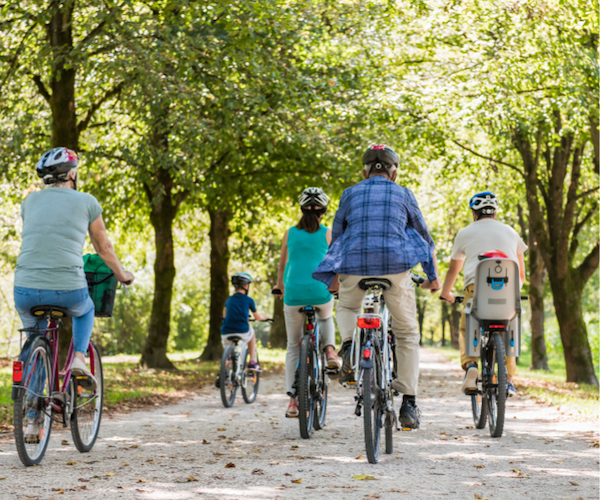 Things to do in a big house on holiday bike ride