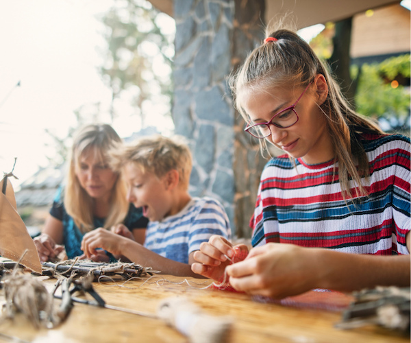 Things to do in a big house on holiday crafting and making