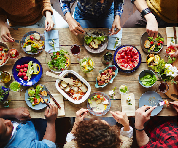 Things to do in a big house on holiday eating